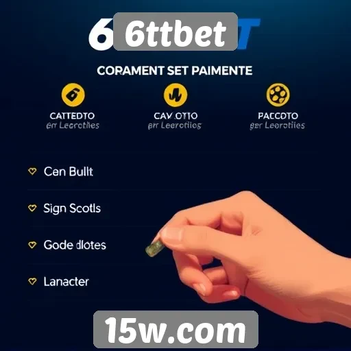 Métodos de pagamento aceitos no 6ttbet