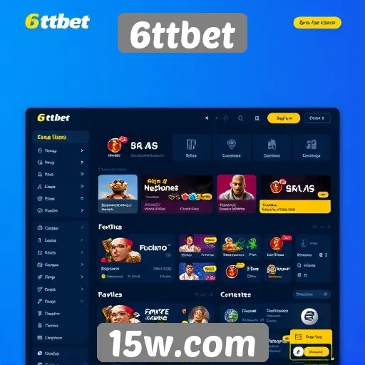 Interface do usuário do 6ttbet é intuitiva e moderna